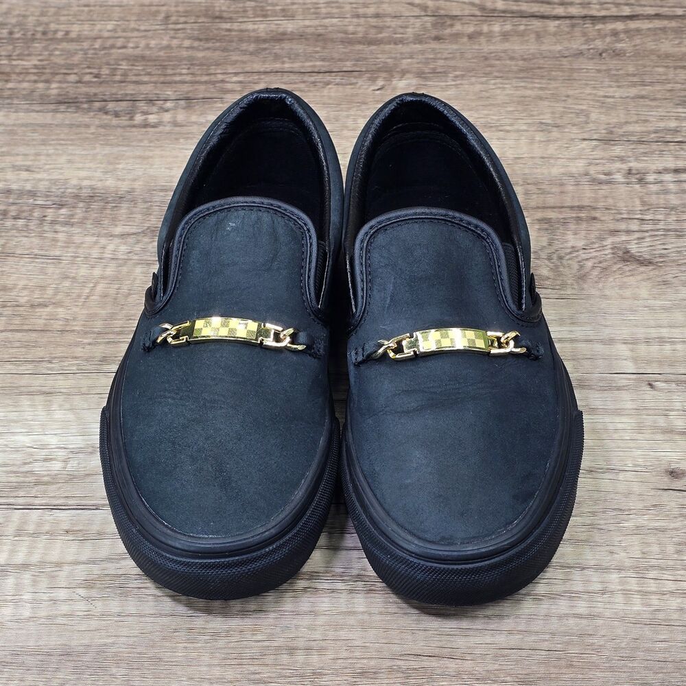 Vans ID Classic Slip On Men's Size 6.5 Women’s Size 8 Black Nubuck Shoes (721278 - Picture 2 of 9